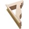 Ekena Millwork 7 1/2-in W x 22-in D x 34-in H Funston Slat Rough Cedar Woodgrain TimberThane Outlooker, Primed Tan OUTUR075X22X34FST24RCPR - alternate 2